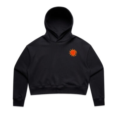 OA - Your Local Party Starters Logo Women's Crop Hood Thumbnail